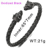 Wholesale Stainless Steel Skull Opening Men's Punk Bracelet With Polishing And Animal Zodiac Pattern