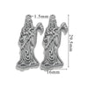 Wholesale Stainless Steel Skull Sickle Crown Pendant Necklace Vacuum Plated 18K Gold Cartoon Character Style