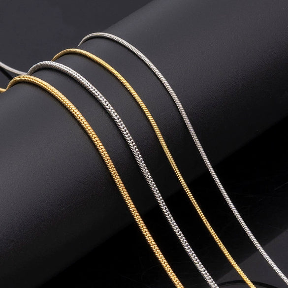 Wholesale Stainless Steel Snake Bone Chain Fashion Geometric Style Jewelry