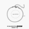 Wholesale Stainless Steel Snake Bone Chain Geometric 18K Gold Plated Titanium Steel Necklace For Women