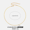 Wholesale Stainless Steel Snake Bone Chain Geometric 18K Gold Plated Titanium Steel Necklace For Women