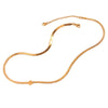 Wholesale Stainless Steel Snake Bone Chain Heart Shape Electroplated Love Necklace Unisex