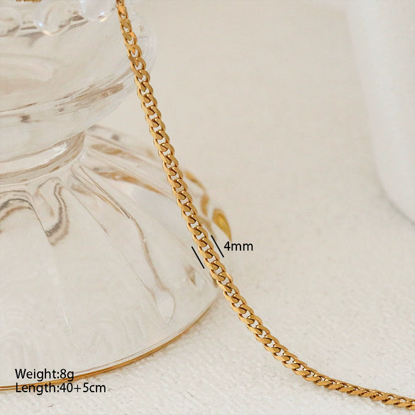 Wholesale Stainless Steel Snake Bone Chain Necklace With Ushape And Cartoon Characters Electroplated Unisex