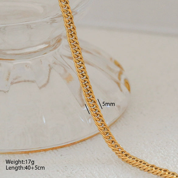 Wholesale Stainless Steel Snake Bone Chain Necklace With Ushape And Cartoon Characters Electroplated Unisex