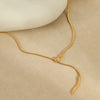 Wholesale Stainless Steel Snake Bone Necklace With Geometric And Animal Pattern 18K Gold Plated For Women
