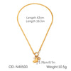Wholesale Stainless Steel Snake Chain Necklace With Heartshaped Pendant And Pvd Vacuum Plating Inlay For Women