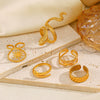 Wholesale Stainless Steel Snake Open Adjustable Ring For Women With Retro Ethnic Style And Electroplating Design