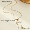 Wholesale Stainless Steel Snakeshaped Geometric Necklace With Electroplating For Women