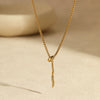 Wholesale Stainless Steel Snakeshaped Necklace With Zircon Inlay Electroplated Geometric Design For Women