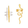 Wholesale Stainless Steel Snakeshaped Open Ring For Women With Electroplating Highend Hand Jewelry