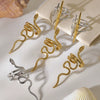 Wholesale Stainless Steel Snakeshaped Open Ring For Women With Electroplating Highend Hand Jewelry