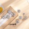 Wholesale Stainless Steel Snowflake Ear Nail Fashion Natural Style Polishing Diy Hand Earrings Accessories