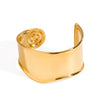 Wholesale Stainless Steel Spiral Smooth Opening Electroplated Jewelry Quiet Design Fashion Bracelet