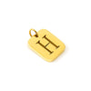 Wholesale Stainless Steel Square Hollow Letter Pendant Necklace Cutting Process Fashion Style