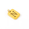 Wholesale Stainless Steel Square Hollow Letter Pendant Necklace Cutting Process Fashion Style