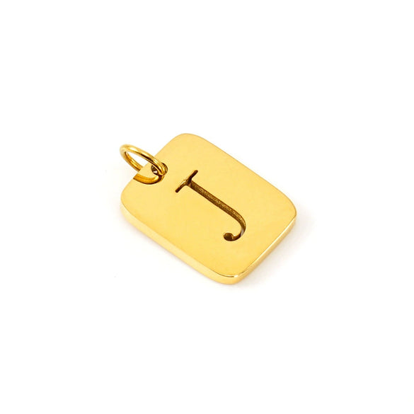 Wholesale Stainless Steel Square Hollow Letter Pendant Necklace Cutting Process Fashion Style