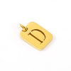 Wholesale Stainless Steel Square Hollow Letter Pendant Necklace Cutting Process Fashion Style