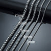 Wholesale Stainless Steel Stacking Style Geometric Pearl Chain Necklace With Electroplating