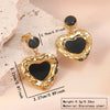 Wholesale Stainless Steel Stamped Heartshaped Love Earrings For Women