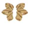 Wholesale Stainless Steel Stamped Threedimensional Flower Petal Earrings For Women In Medieval Style