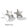 Wholesale Stainless Steel Star Geometric Plated Women's Earrings Necklace