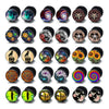 Wholesale Stainless Steel Star Pattern Retro Round Barbell Fashion Personality Ear Clip Earrings For Men And Women