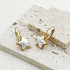Wholesale Stainless Steel Star Patterned Earrings With Electroplating For Women