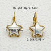 Wholesale Stainless Steel Star Patterned Earrings With Electroplating For Women