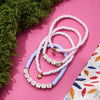Wholesale Stainless Steel Star Patterned Pendant Elastic Rope Bracelet Fashion Jewelry For Women With Electroplating