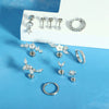 Wholesale Stainless Steel Star Shape Women's Trendy Light Luxury Highend Sense Piercing Earrings