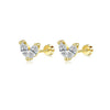 Wholesale Stainless Steel Star Shape Women's Trendy Light Luxury Highend Sense Piercing Earrings