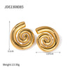 Wholesale Stainless Steel Starfish Earrings With Geometric Design And Electroplating Treatment For Women