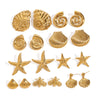 Wholesale Stainless Steel Starfish Earrings With Geometric Design And Electroplating Treatment For Women