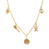 Wholesale Stainless Steel Starfish Geometric Pendant Necklace With Furnace Vacuum Plating