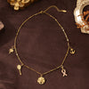 Wholesale Stainless Steel Starfish Geometric Pendant Necklace With Furnace Vacuum Plating