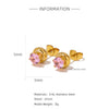 Wholesale Stainless Steel Stud Earrings With Sunflower Geometric Pattern And Electroplating Treatment For Women