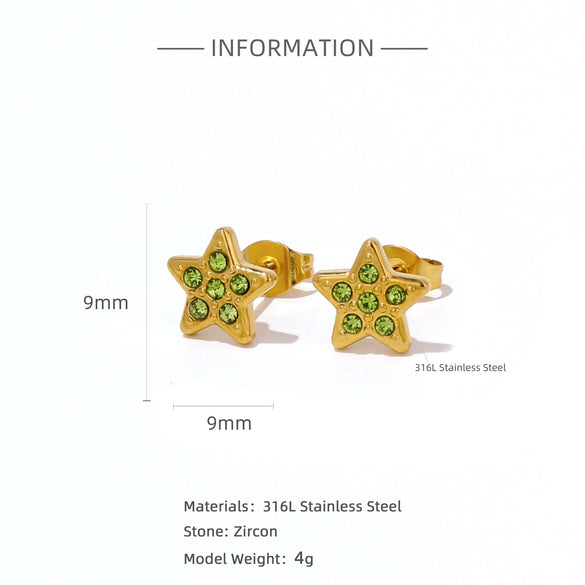 Wholesale Stainless Steel Stud Earrings With Sunflower Geometric Pattern And Electroplating Treatment For Women