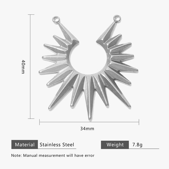 Wholesale Stainless Steel Sun Heart Elephant Multi Shaped Pendant Bracelet Necklace Jewelry Accessories With Electroplating