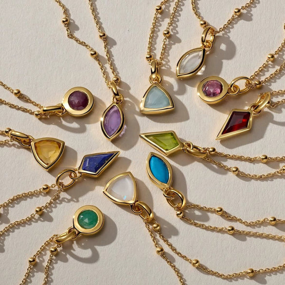 Wholesale Stainless Steel Sweet Geometric Drop Shape Pendant Necklace With Exquisite Zircon And Regular Chain Plated With 18K True Gold