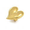 Wholesale Stainless Steel Sweet Heart Shape Ring With Electroplating