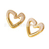 Wholesale Stainless Steel Sweet Heart Shape Stamping Earrings For Women