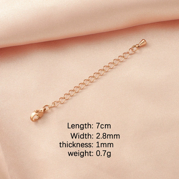 Wholesale Stainless Steel Tail Chain Jewelry Accessories With Doubleheaded Lobster Buckle And Electroplating Process