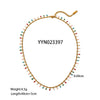 Wholesale Stainless Steel Tassel Chain Color Necklace And Exquisite Luxury Bracelet Jewelry Suit With Pvd Furnace Real Gold Electroplating