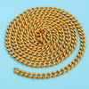 Wholesale Stainless Steel Thread Pattern Electroplated Cuban And Rice Chain Jewelry Accessories For Diy Necklace And Bracelet