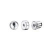 Wholesale Stainless Steel Titanium Steel Ear Bone Nail Spiral Earplug Puncture Accessories With Geometric Pattern And Electroplating Treatment