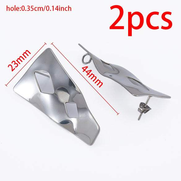 Wholesale Stainless Steel Titanium Steel Earrings With Conch Love Pattern Electroplating For Female Light Luxury Fashion Style