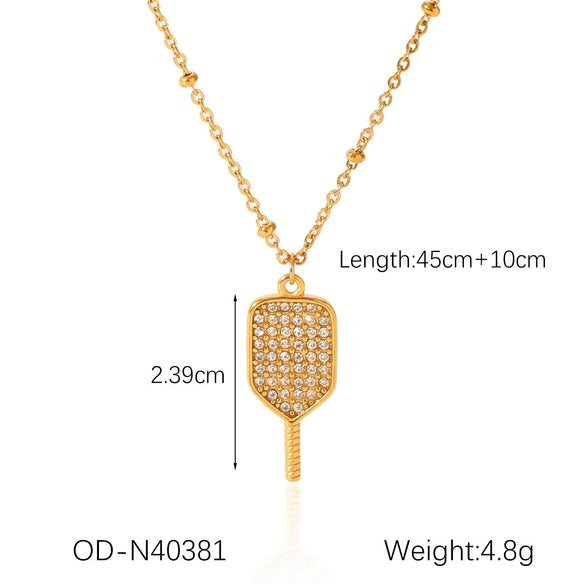 Wholesale Stainless Steel Titanium Steel Necklace With Diamond Set Water Drop Fourleaf Clover Fivepointed Star Pendant Minimalist Style