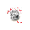 Wholesale Stainless Steel Totem Patterned Drum Beads Style Beaded Jewelry Pendant Bracelet Accessories With Electroplating