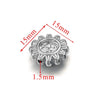 Wholesale Stainless Steel Totem Patterned Drum Beads Style Beaded Jewelry Pendant Bracelet Accessories With Electroplating
