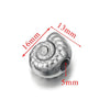 Wholesale Stainless Steel Totem Patterned Drum Beads Style Beaded Jewelry Pendant Bracelet Accessories With Electroplating